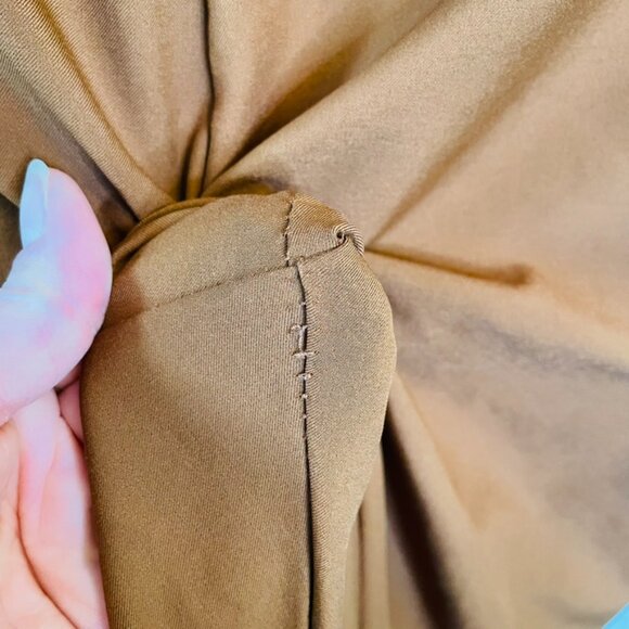 FLX Rust Orange Stretchy Athletic Cargo Casual Elastic Drawstring Pants | Medium - Picture 7 of 8